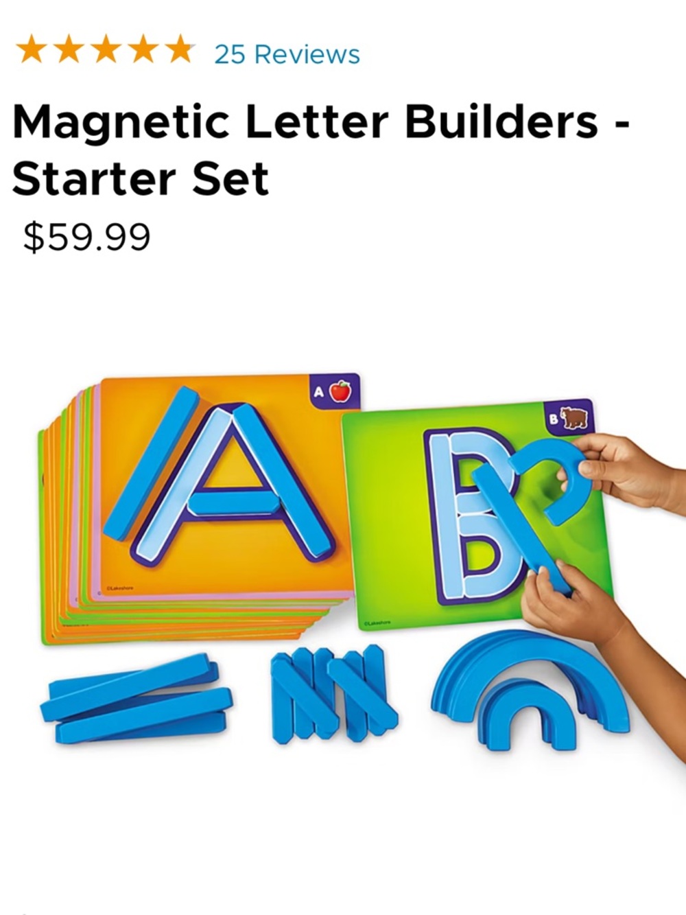 Magnetic Letter Builders Starter Set - Purple